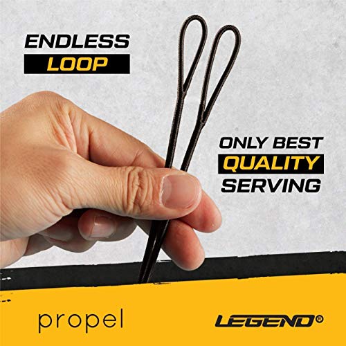 Legend - Recurve Bow String | Traditional Bow String | Dacron Bow String Replacement | Recurve Bow Accessories | Archery Equipment for Recurve Bow | Bowstring AMO 48in to 66in | 12-14-16 Strands