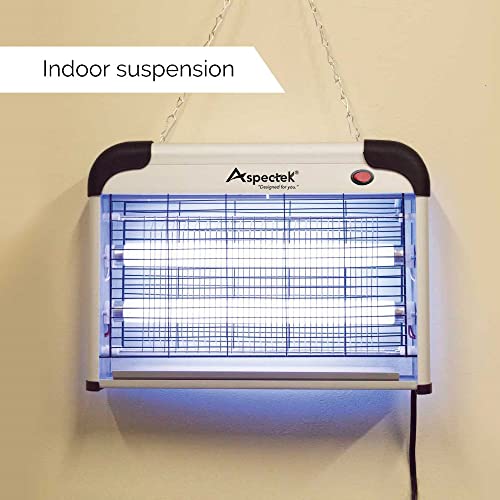 ASPECTEK Powerful 20W Electronic Indoor Insect Killer, Bug Zapper, Fly Zapper, Mosquito Killer-Indoor Use Including Free 2 Pack Replacement Bulbs