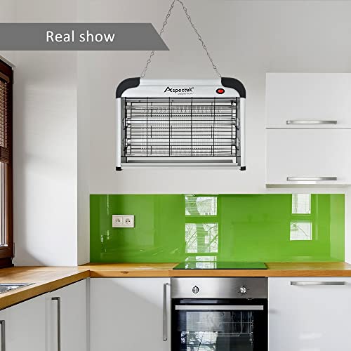 ASPECTEK Powerful 20W Electronic Indoor Insect Killer, Bug Zapper, Fly Zapper, Mosquito Killer-Indoor Use Including Free 2 Pack Replacement Bulbs