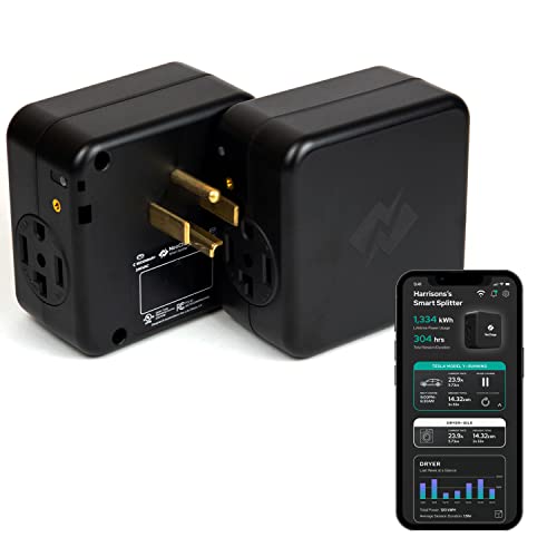 NeoCharge 240V Smart Splitter for Dryer and Electric Vehicle - Easy Home EV Charging Access, Installs in Minutes, No Electrician Required, (24 Amp, NEMA 14-30, UL Certified)