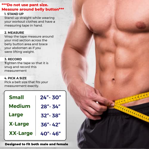 Flexz Fitness Lever Weight Lifting Leather Belt - 10mm Powerlifting Gym Belts for Men & Women - Lower Back Support for Weightlifting Deadlifts Squats