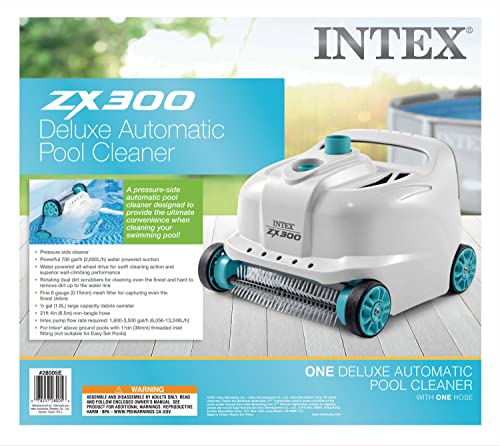 Intex 28005E ZX300 Deluxe Automatic Pool Cleaner, Gray
