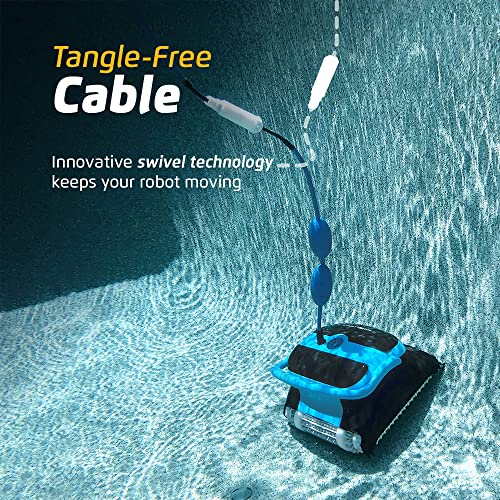 Dolphin Nautilus CC Plus Robotic Pool [Vacuum] Cleaner - Ideal for In Ground Swimming Pools up to 50 Feet - Powerful Suction to Pick up Small Debris - Easy to Clean Top Load Filter Cartridges