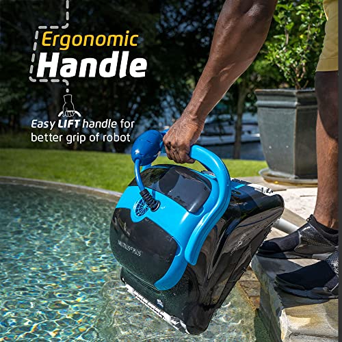 Dolphin Nautilus CC Plus Robotic Pool [Vacuum] Cleaner - Ideal for In Ground Swimming Pools up to 50 Feet - Powerful Suction to Pick up Small Debris - Easy to Clean Top Load Filter Cartridges