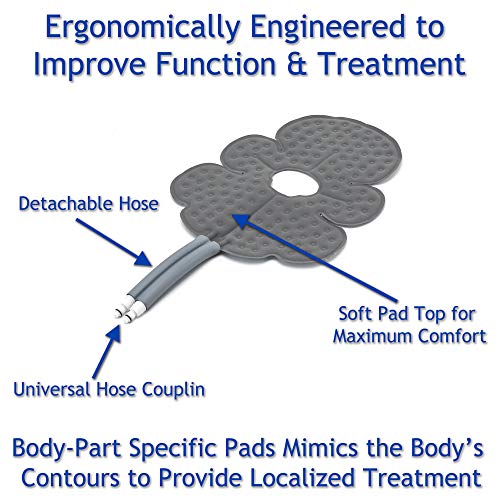 Ossur Cold Rush Therapy Machine System With Knee Pad- Ergonomic, adjustable Wrap Pad Included- Quiet, Lightweight and Strong Cryotherapy Freeze Kit Pump