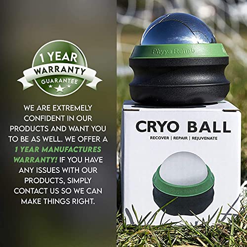 Phyya Rehab - Cold Massage Roller Ball - Massage Ball - Ice Roller - Cold Therapy - Roller for Muscles Deep Tissue - Massage Ball Roller - Plantar Fasciitis Roller