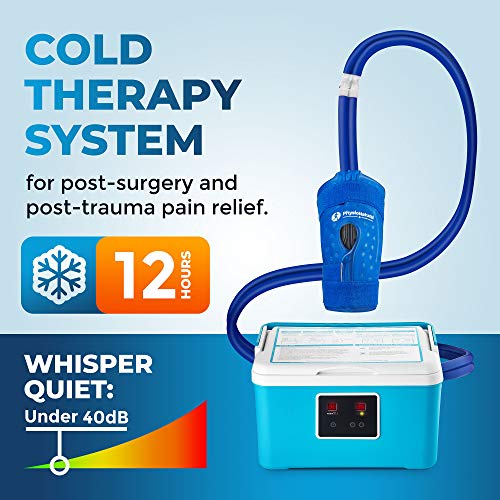 Cold Therapy Machine â Cryotherapy Freeze Kit System â for Post-Surgery Care, ACL, MCL, Swelling, Sprains, and Other Injuries â Wearable, Adjustable Knee Pad â Cooler Pump with Digital Timer