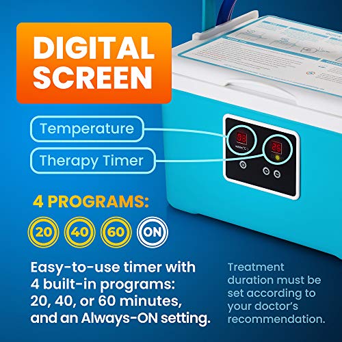 Cold Therapy Machine â Cryotherapy Freeze Kit System â for Post-Surgery Care, ACL, MCL, Swelling, Sprains, and Other Injuries â Wearable, Adjustable Knee Pad â Cooler Pump with Digital Timer