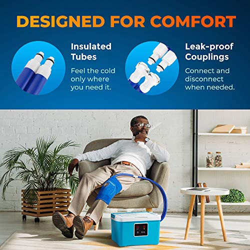 Cold Therapy Machine â Cryotherapy Freeze Kit System â for Post-Surgery Care, ACL, MCL, Swelling, Sprains, and Other Injuries â Wearable, Adjustable Knee Pad â Cooler Pump with Digital Timer