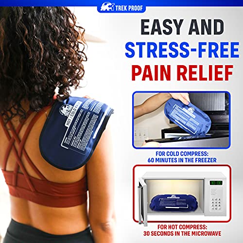 Ice Pack (3-Piece Set) â Reusable Hot and Cold Therapy Gel Wrap Support Injury Recovery, Alleviate Joint and Muscle Pain â Rotator Cuff, Knees, Back & More (3 Piece Set - Classic)