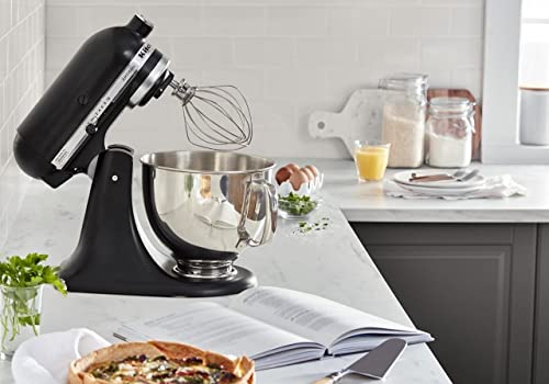 KitchenAid 5-Qt. Tilt-Head Stand Mixer KSM150PSBM Artisan Series, 5 Quart, Black Matte