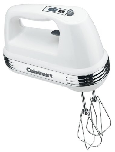 Cuisinart HM-90S Power Advantage Plus 9-Speed Handheld Mixer with Storage Case, White