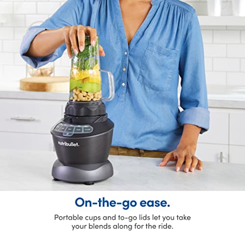 NutriBullet ZNBF30500Z Blender Combo 1200 Watt, 1200W, Dark Gray