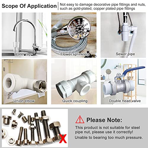 16-68mm Large Opening Adjustable Wrench, Lightweight Aluminum Alloy Short Handle Bathroom Wrench, Plumber Wrench Repair Tool for Washbasin, Tube, Nut Disassembly