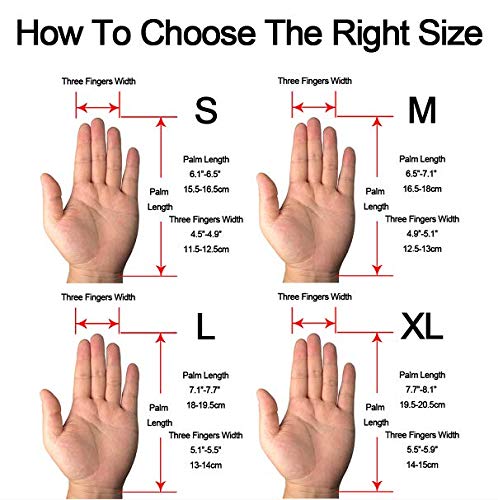 ArcheryMax Handmade Leather Three Finger Archery Gloves , Black ,Small