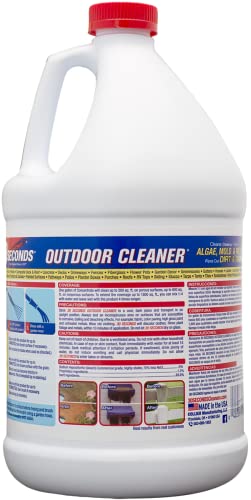 30 SECONDS Outdoor Mold & Mildew Stain Remover | Concentrate | 128 fl oz | Vinyl Siding Fences Patios & More | 4 Pack