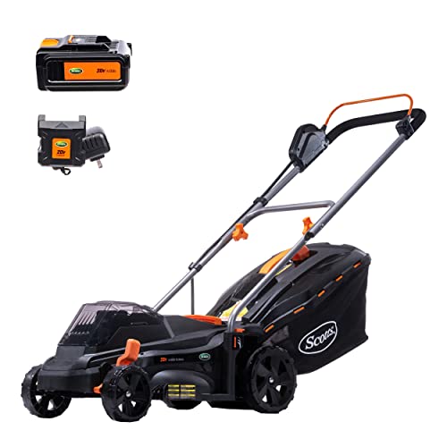 Scotts Outdoor Power Tools 62014S 14-Inch 20-Volt Cordless Lawn Mower, Black