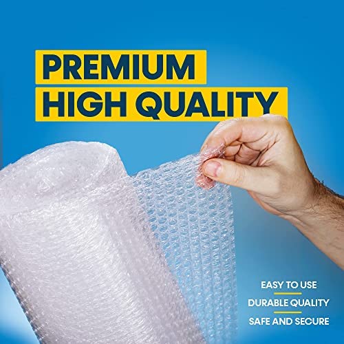 2-Pack Air Bubble Cushioning Roll Wrap 12-Inches X 72 - Feet Perforated Every 12-Inch For Shipping -For Packing and Moving Boxes Heavy Duty, Made In USA-High Qualityâ¦