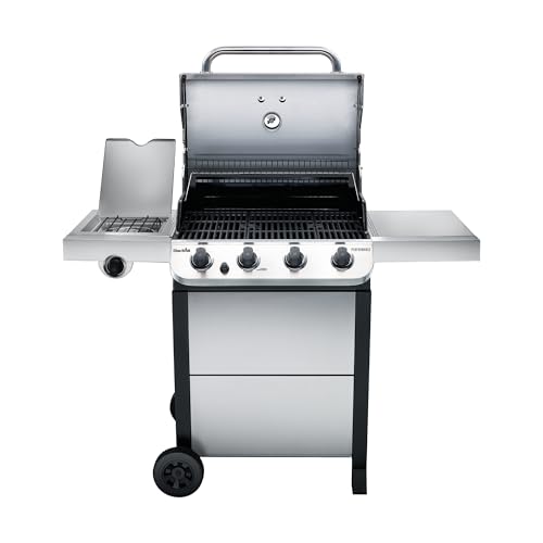 Char-Broil 463377319 Performance 4-Burner Cart Style Liquid Propane Gas Grill, Stainless Steel