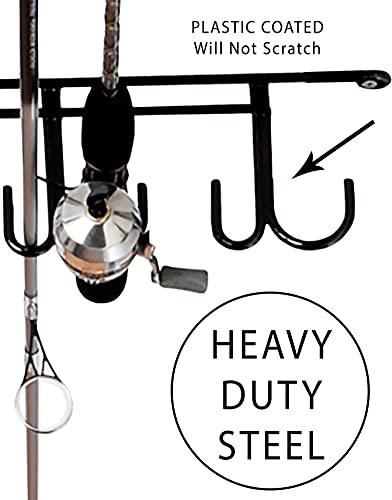 Rack'em 7009 Overhead 12-Rod Fishing Rod Rack, Pack of 1