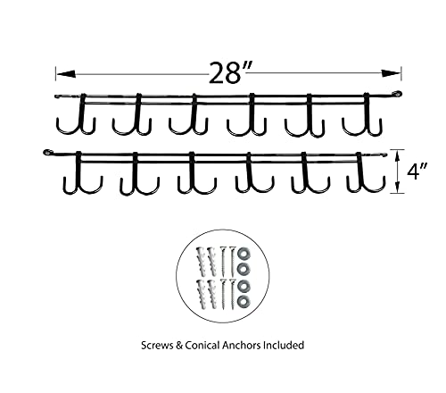 Rack'em 7009 Overhead 12-Rod Fishing Rod Rack, Pack of 1