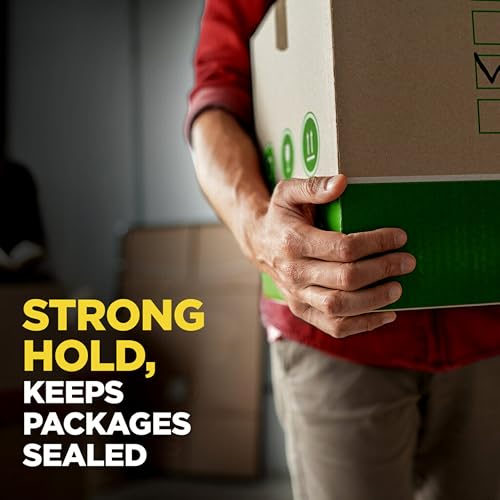 Scotch Sure Start Shipping Packaging Tape, 1.88"x 22.2 yd, Designed for Packing, Shipping and Mailing, Quiet Unwind, No Splitting or Tearing, 1.5" Core, Clear, 6 Dispensered Rolls (145-6)