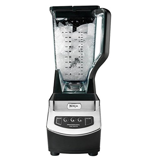 Ninja BL610 Professional 72 Oz Countertop Blender with 1000-Watt Base and Total Crushing Technology for Smoothies, Ice and Frozen Fruit, Black, 9.5 in L x 7.5 in W x 17 in H