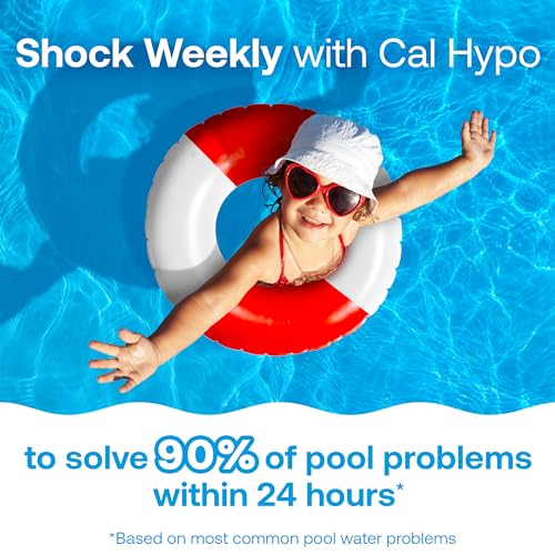 HTH Pool Care Shock Advanced, Swimming Pool Chemical Prevents Bacteria & Algae, Cal Hypo Formula, 1 lb (Pack of 12)