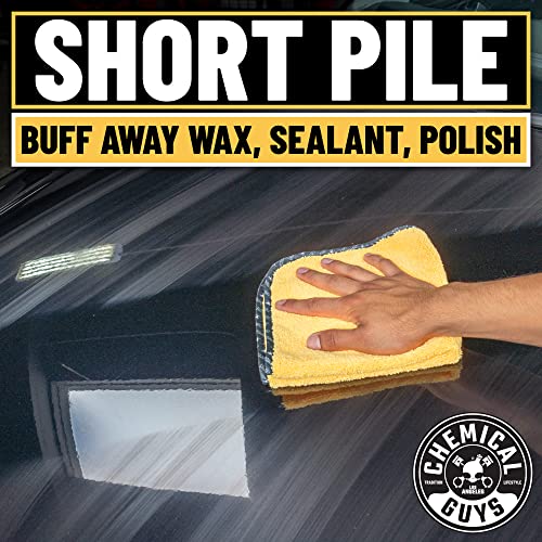 Chemical Guys MIC_506_12 Professional Grade Premium Microfiber Towels, Gold (16 Inch x 16 Inch) (Pack of 12)