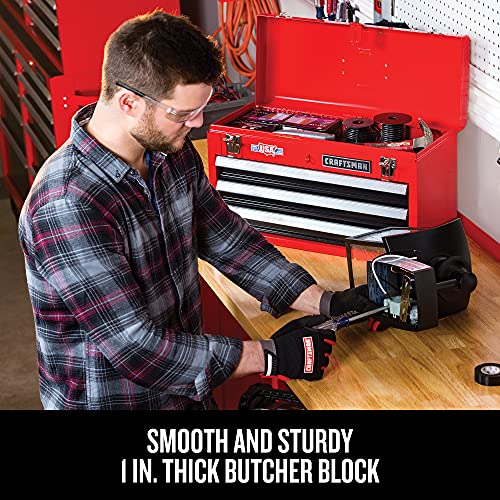 CRAFTSMAN 2000 Series Workbench, 6-Foot Wide with Butcher Block Top, Customizable (CMST27200R)