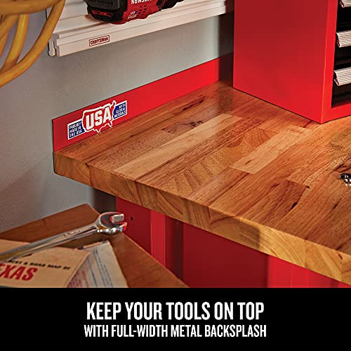 CRAFTSMAN 2000 Series Workbench, 6-Foot Wide with Butcher Block Top, Customizable (CMST27200R)