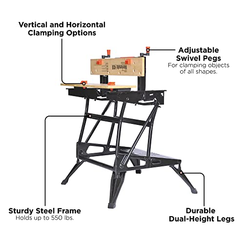 BLACK+DECKER Portable Workbench, Project Center and Vise (WM425-A)