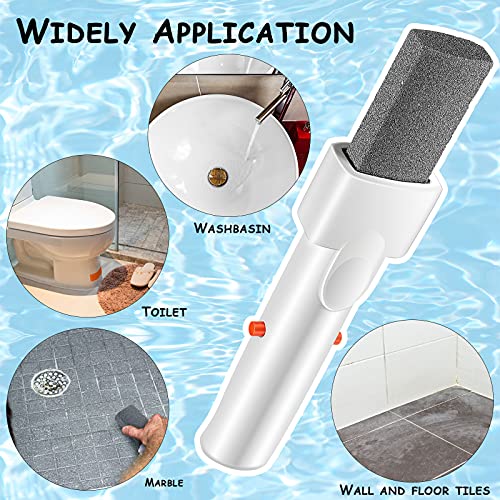 GeiSerailie Pool Pumice Stone with Handle Pumice Sticks Stone for Cleaning Toilet Bowl Ring Remover for Removing Toilet Bowl Ring, Bath, Kitchen, Pool (3 Pieces)