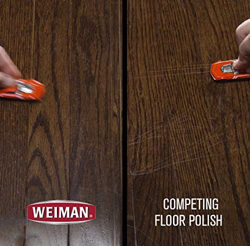 Weiman Wood Floor Polish and Restorer - 32 Ounce - High-Traffic Hardwood Floor, Natural Shine, Removes Scratches, Leaves Protective Layer, Packaging May Vary