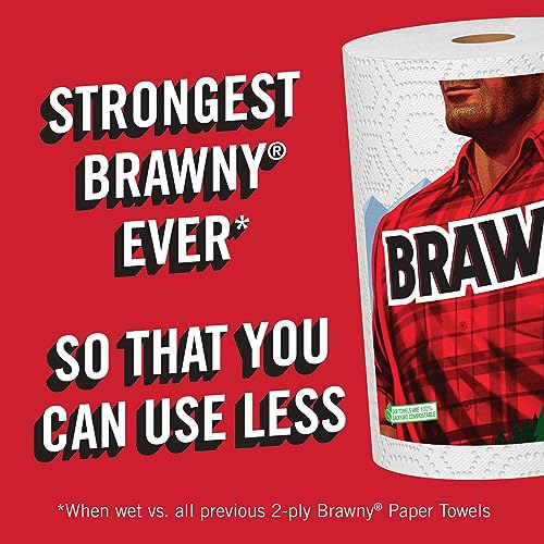 BrawnyÂ® Pick-A-SizeÂ® Paper Towels, 12 Double Rolls = 24 Regular Rolls