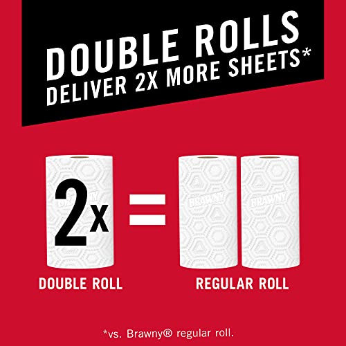 BrawnyÂ® Pick-A-SizeÂ® Paper Towels, 12 Double Rolls = 24 Regular Rolls