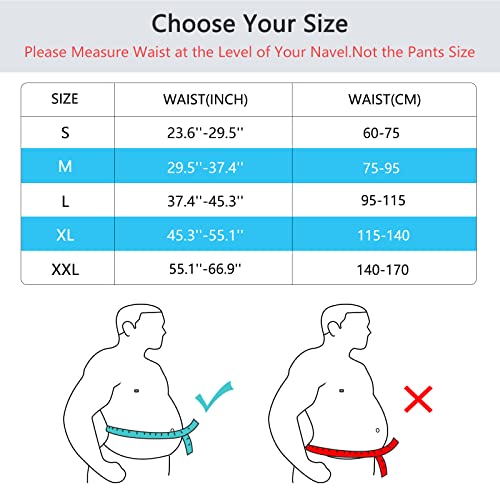 FREETOO Back Braces for Lower Back Pain Relief with 6 Stays, Breathable Back Support Belt for Men/Women for work , Anti-skid lumbar support belt with 16-hole Mesh for sciatica(M)