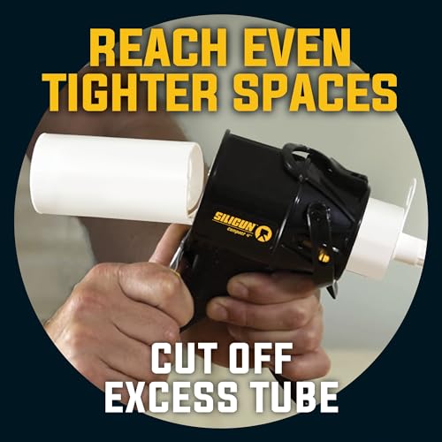 SILIGUN Caulking Gun - Anti Drip Extreme-Duty Caulking Gun - Patented New and Innovative Design - Lightweight ABS Frame - for the Smallest to the Largest Jobs