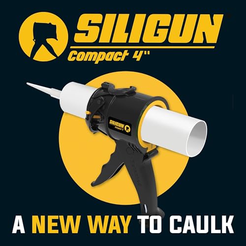 SILIGUN Caulking Gun - Anti Drip Extreme-Duty Caulking Gun - Patented New and Innovative Design - Lightweight ABS Frame - for the Smallest to the Largest Jobs