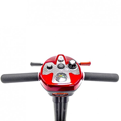 EV Rider Transport AF+ - Automatic Folding Scooter with Remote Lithium Power Mobility (Burgundy Red)