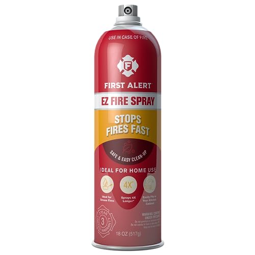 First Alert EZ Fire Spray, Extinguishing Aerosol Spray, AF400