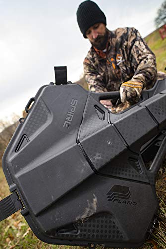 Plano Spire Crossbow Case, Black, Archery Bow Box Storage, Heavy-Duty Hard Crossbow Case for Optics and Quiver