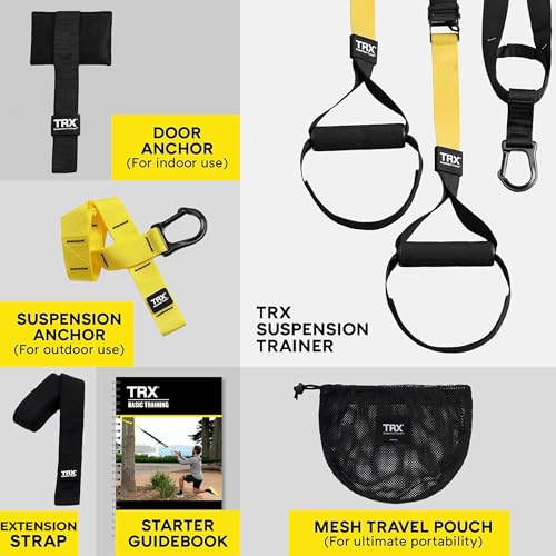 TRX All-in-One Suspension Trainer - Home-Gym System for the Seasoned Gym Enthusiast, Includes TRX Training Club Access