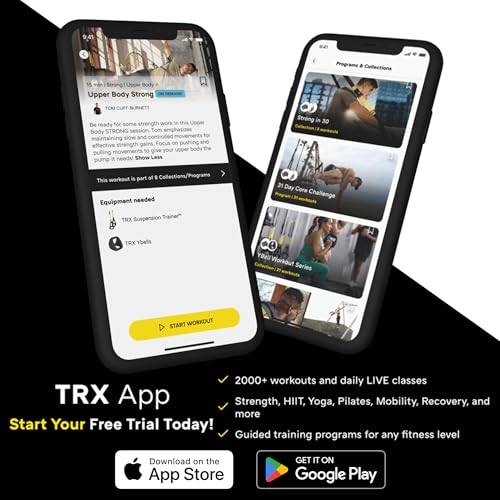 TRX All-in-One Suspension Trainer - Home-Gym System for the Seasoned Gym Enthusiast, Includes TRX Training Club Access
