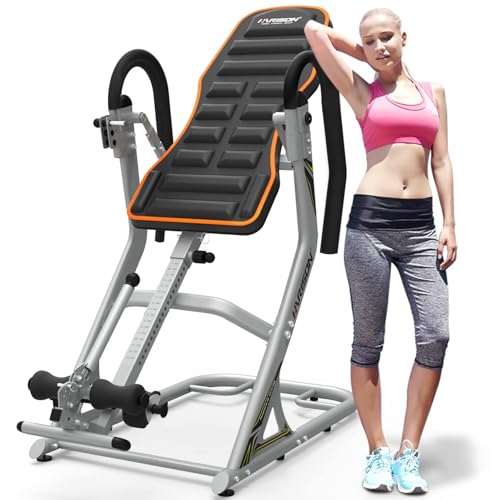 HARISON Inversion Table for Back Pain Relief 350 LBS Capacity with 3D Memory Foam, Back Inversion Chair with 180 Degree Full Inversion (2022 Updated)