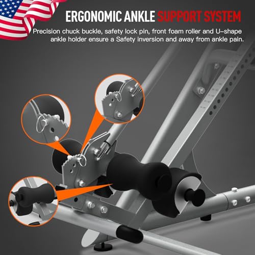 HARISON Inversion Table for Back Pain Relief 350 LBS Capacity with 3D Memory Foam, Back Inversion Chair with 180 Degree Full Inversion (2022 Updated)