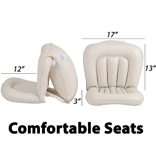 Sea Eagle 370 Deluxe 3 Person Inflatable Portable Sport Kayak Canoe w/ Paddles