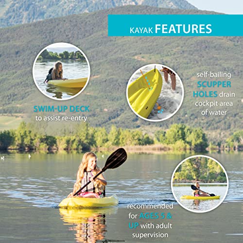 Lifetime 6 Foot Yellow Youth Kayak
