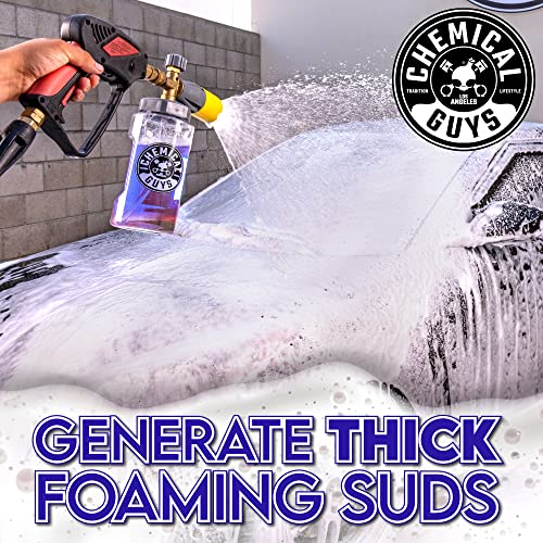 Chemical Guys CWS207 Extreme Bodywash & Wax Foaming Car Wash Soap, (Works with Foam Cannons, Foam Guns or Bucket Washes) For Cars, Trucks, Motorcycles, RVs & More, 128 fl oz (1 Gallon), Grape Scent