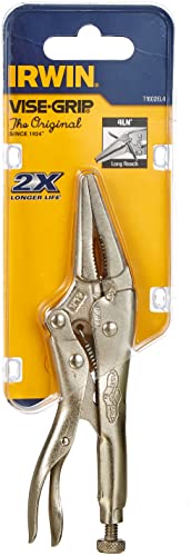 IRWIN VISE-GRIP Original Locking Pliers, Long Nose, 4-Inch (1602L3)